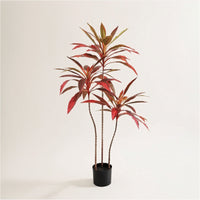 Artificial Potted Plant Tall Fake Plant with Pot Low-Maintenance Artificial Tree for Entryway, Office, Lobby