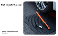 Labor-Saving Telescopic Lug Wrench High-Rotational Force Leverage Telescoping Lug Wrench Heavy-Duty Steel Construction