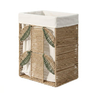 Woven Basket with Liner Lightweight Laundry Basket with Liner Decorative Clothes Hamper for Washroom