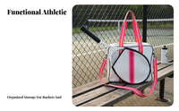 Pickleball Bag Multiple Compartments Pickleball Paddle Carrier Quilted Racket Sport Bag Large Capacity Sports Shoulder Backpack