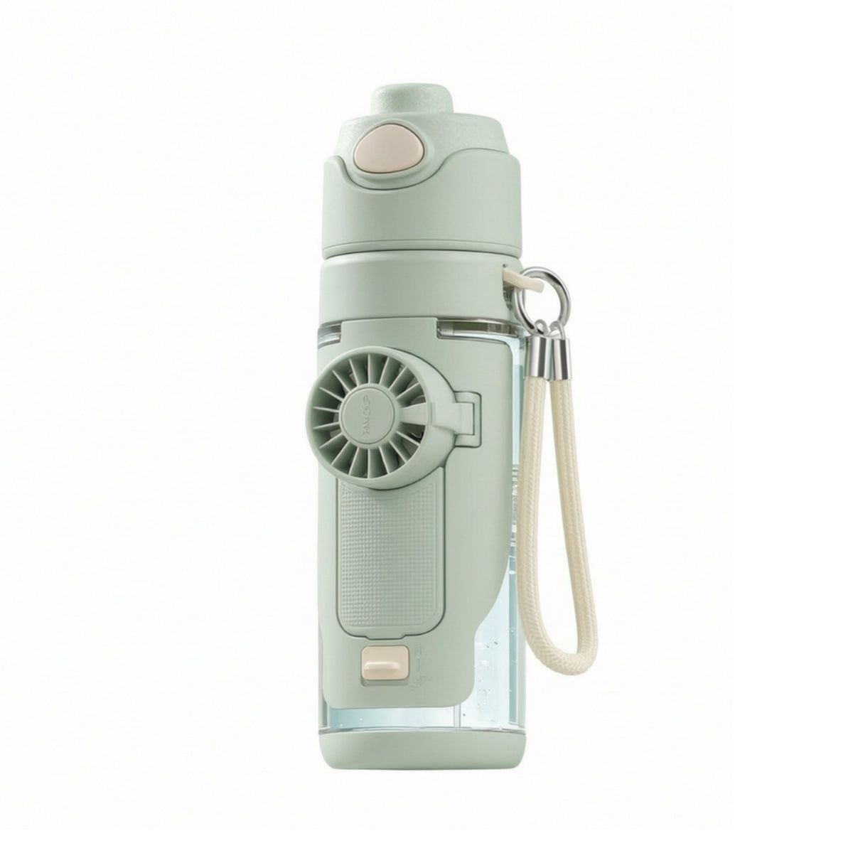 water Bottle with Fan Portable Misting Bottle with Strap Lightweight for Outdoor Sports