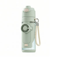 water Bottle with Fan Portable Misting Bottle with Strap Lightweight for Outdoor Sports