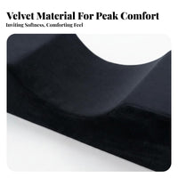 Breathable & Skin-Friendly Eyelash Extension Pillow Soft Velvet Cover U-Shaped Lash Pillow Side Pockets for Estheticians, Spas, Home Studios