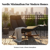 Sturdy Frame Woven Rocking Chair Erand movenomic Design Outdoor Furniture Weather Resistant Patio Armchair for older adults, Homeowners, Readers, Balcony, Garden, spineyard, Sunroom