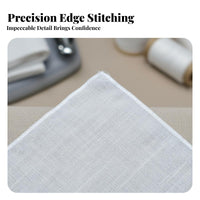Plain DIY Textile Square Paintable Surface White Cotton Handkerchief