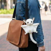 Cute Sugar Glider Keychain Soft Sugar Glider Soft Lightweight Flying Squirrel Charm PP Cotton Filling for Backpack, Keys