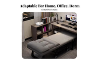 Two-PurposeUse Transformable resting Lounger Space-Saving Reclining Seat Extendable Footrest Computer Chair Ergonomic Design for telecommuting Workers, Students, gaming enthusiasts, Dorm Room, Study