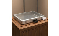 Card Storage Case Transparent Cover Hardrigid Enclosure Case Carrying Handle