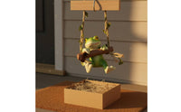 Frog Swing Decoration Cute Frog Ladder Hanger Resin Outdoor Decor for Garden