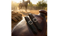 Riding Horse Spur Straps Black Woven Horse Riding Straps Long Animal Gear