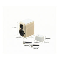 With Microphones Miniature Dollhouse Speaker Scene Accessory Dollhouse Sound Prop
