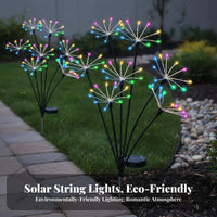 2 Pieces Solar Lights Waterproof Solar Light Dusk to Dawn LED Feathery Bloom Lights for Homeowners, Women, Yard, Patio, Flower Bed