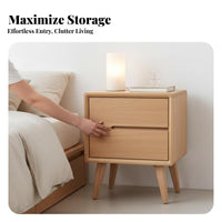 Nordic Aesthetic Bedside Drawer Unit Compact Design Nightstand Easy Assembly Bedroom Furniture Dust-Proof Drawers for Apartment Dwellers, Homeowners, Students, Dorm Room, Entryway, Home from the Edgeice