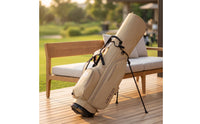 Golf Stand Bag Seven-Compartment Golf Bag with Stand Double Strap for Walking Golfers, Driving Range