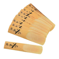 10 Pieces Unmounted 2.5 Strength Saxophone Vibrator Tapered Cut Natural Cane Saxophone Vibrator Rounded Tip Wind Instrument Part