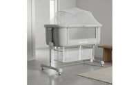 Adjustable Height Crib Wheels Bedside Sleeper Easy to Clean for Infants