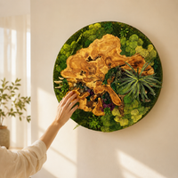 moss art wall decor