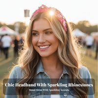 Crystal Hairband Shimmering Crystal Headband Stylish Hair Hoop Sparkling Embellished Headband Statement Piece for Everyday Wear