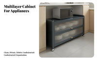 Microwave Oven Stand with Storage Multifunctional Microwave Stand with Storage Large Capacity Multi-Layer Kitchen Cabinet for Homeowners, Dining Room