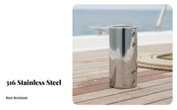 Boat Handrail Connector Boat Rail Connector Handrail Fitting Rust Resistant Round Tube Joiner Mirror Polished