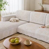 Lace Sofa Cover Thickened Backrest Towel Four Seasons Modern Dust Cover for Straight Row Sofas