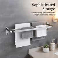 Bathroom Towel Rail, Drill Wall Mounted Rack for Homeowners, Premium 304 Stainless Steel Kitchen Hanger, Heavy Duty Hand for