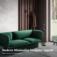 Nordic aesthetic 3-Seater Sofa Modern Design 3-Seater Minimalist Couch Clean Lines Living Room Furnishing Designer Inspired for Interior Designers, Apartment Dwellers, spa, Waiting Area, Lobby, Office