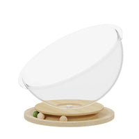 Cat Bed with Toy Track Interactive Space Capsule Cozy Bedding Cat Furniture for Bedroom