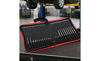 Bit Storage Pouch Fold-out Screwdriver Bit Organizer Tool Pouch with Elastic Slots Zippered Organizador Para Brocas Compact