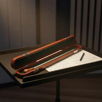 Fiberglass Conductor Music Rod Easy to Hold Wooden Music Rod in Box Carrying Case Conducting Rod for Orchestra Conductors, Concert, Rehearsal