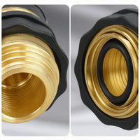 2 Pieces Garden Hose Quick Connector Heavy Duty Male and Female Hose Easy-Grip Hardware for Homeowners, Yard