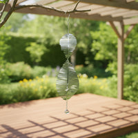 Wind with Crystal Pendant Reflective Decor Kinetic for Patio