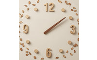 Wood Grain Self-Adhesive Clock Numerals Easy to Install Craft Supply