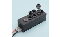 Power Distribution Box Compact Switch Panel Metal for RV Owners, DIYers