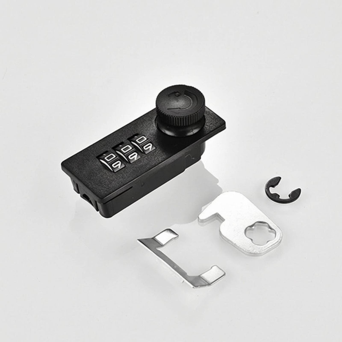 Cabinet Lock with Rotating Knob Slim Mechanical Combination Lock Coded Rotary for Cabinets, Drawers