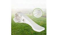 White RV Toilet Pedal Curved Toilet Foot Pedal Compact Hardware Low-Profile for Recreational Vehicle