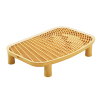Litter Box Mat with Legs Rectangular Cat Litter Mat with Raised Grid for Home