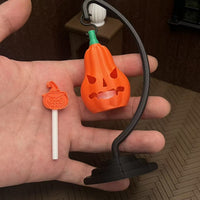 Miniature Glowing Halloween Pumpkin Light for Dollhouse DIY