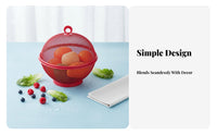 Multi-Purpose Mesh Fruit Basket with Lid Easy to Clean Food Cover Basket Stylish Design Metal Mesh Fruit Holder for Dining Table, Picnic, Outdoor