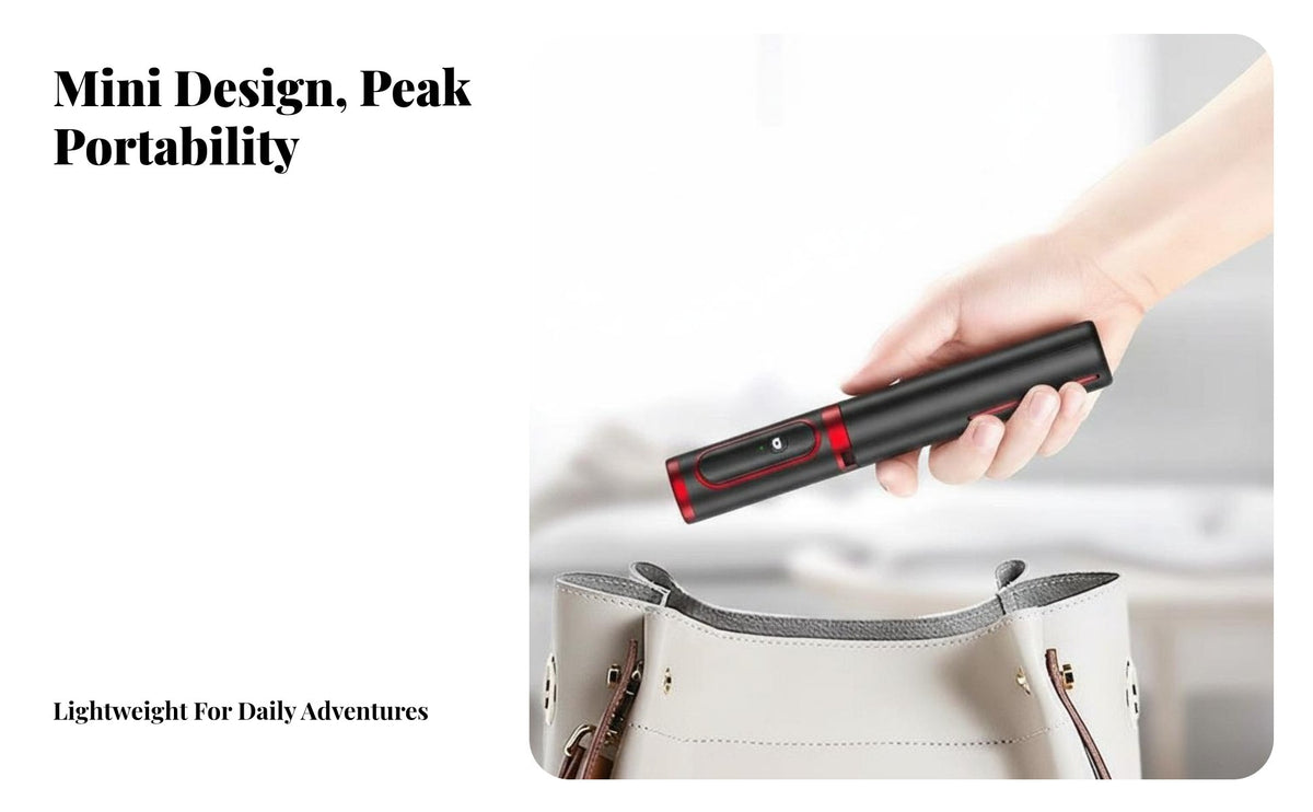 Selfie Stick Tripod Wireless Controller Tripod Selfie Stick Portable Ph Single Holder 2-in-1 Design Ph Single Holder Stand
