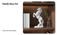 American Design Resin Horse Ornament Meaningful Gift Horse Statue Fine Workmanship for Business Owners, Living Room, Entryway, Bookshelf