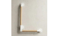 Stainless Steel Wall Mounted Bathroom Handle Anti-Slip Bathroom Grab Bar Wood Grain Toilet Grab Rust Resistant for Elderly, Disabled People, Restroom