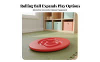 Anti-Slip Surface Balance Board Interactive Fun Egg Shaped Rocker Board Long-Lasting Construction Active Play Equipment for Toddlers, Preschoolers, Kindergarten, Home, Playroom