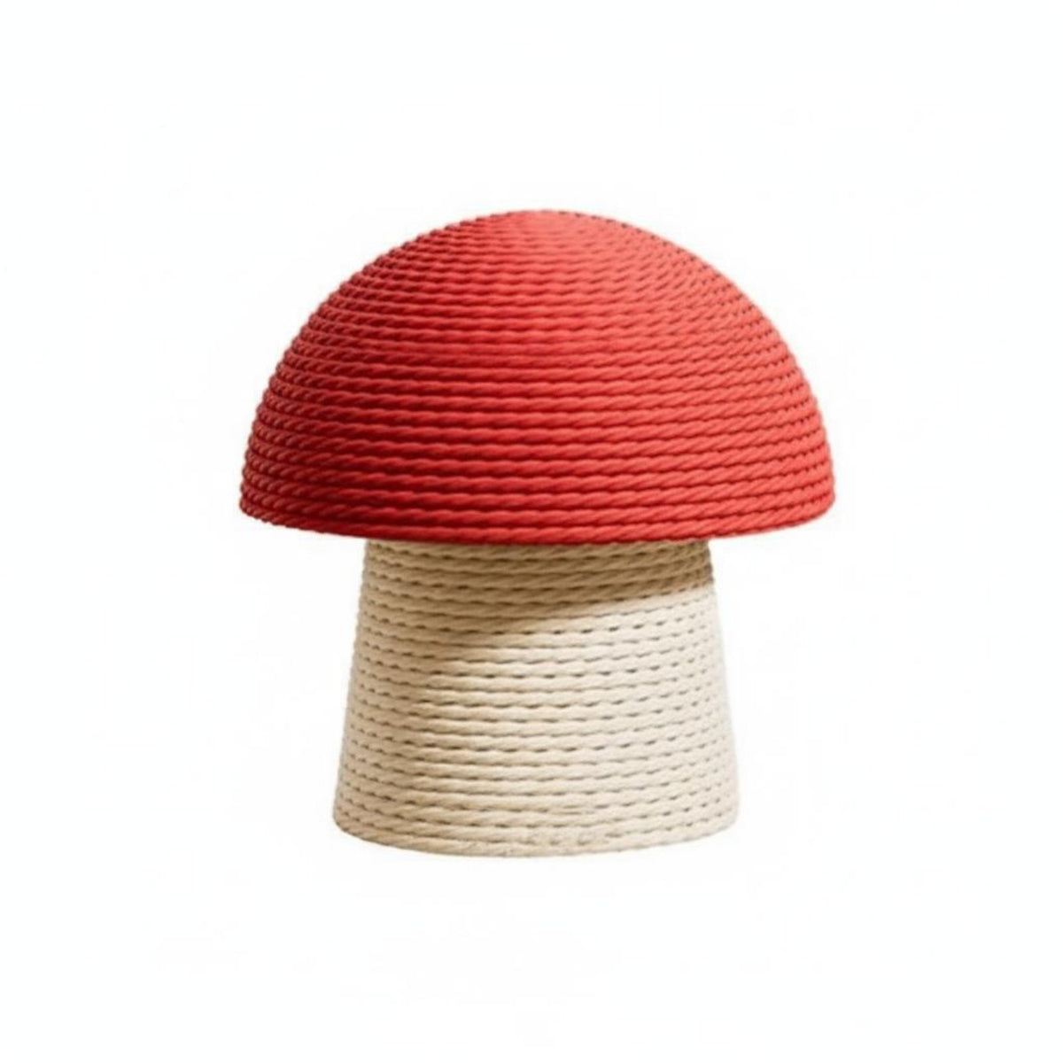 Scratch-Resistant Red Toadstool Cat Tree Sturdy and Stable Toadstool Cat Scratching Post With Dangling Toy Pet Furniture Space-Saving for Kittens, Small Cats, Living Room, Bedroom