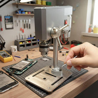 Micro Drill Press Adjustable Power Level Mini Drill Press Compact Size Power Tool for Workshop, Garage