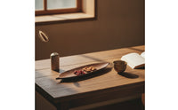 Leaf-Shaped Serving Tray Decorative Leaf-Shaped Tray Narrow Wooden Platter for Simplicity Lovers, Tabletop Decor