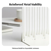 Space-Saving Expandable Bookend Multi-Functional Expandable Book Rack Sturdy Desktop Storage Adjustable for Students, educators, Readers, Desk, School, Study Room, Library