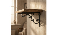 Decorative Shelf Brackets Ornate Decorative Bracket with Screws Vintage Bracket for Homeowners, Living Room, Entryway