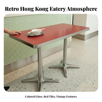 Single-Sided Booth Seat Hong Kong design Upholstered Two-Seater Bench Easy to Clean dense Foam for Business Owners, Cafes