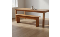 Multi-Functional Solid Wood Dining Bench Mortise and Tenon Joinery Japanese Design Entryway Bench Household Furniture for Hallway